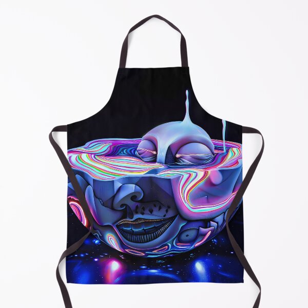 Aperçu de l'œuvre "Psychedelic Iridescent Glowing Neon Liquid Paint" créée et vendue par Art-Vortex-fr.