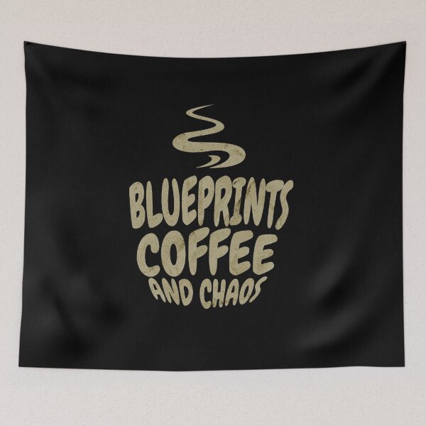 Item preview, Blueprints, Coffee And Chaos Architect Dad designed and sold by DomTeesHaven.