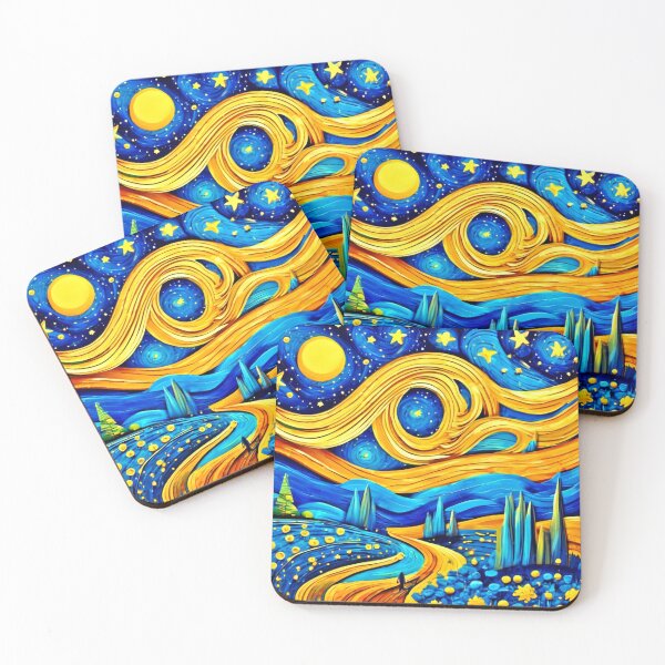 Item preview, Vibrant Starry Badaist Artwork designed and sold by Health And Fitness Posts e-Store.