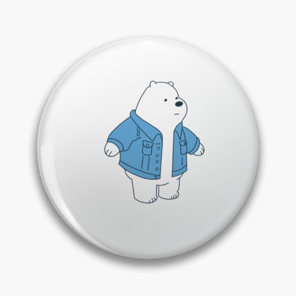 Item preview, Polar bear in denim jacket designed and sold by Lauren Fox.