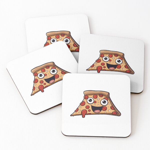 Item preview, Little Cutie Cheerful Pizza Piece  designed and sold by omerfdln34.