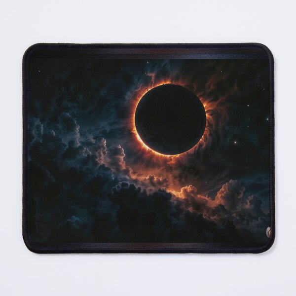 Item preview, Solar Eclipse Painting that Inspires Awe Beautiful AI Concept Art by Xzendor7 designed and sold by Xzendor7 Digital Art Creations.
