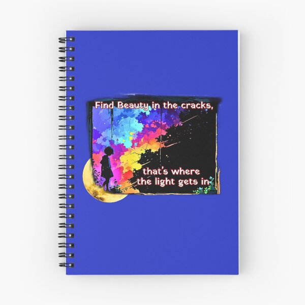 Item preview, "Find Beauty in the cracks, that's where the light gets in" thought provoking Design. designed and sold by Jim Stephens.