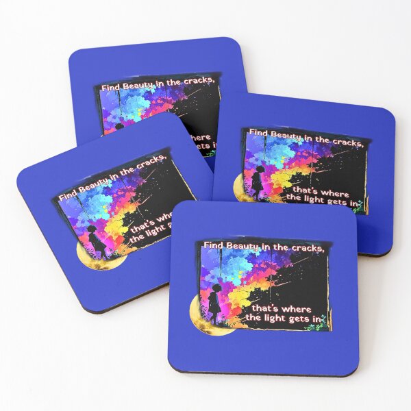 Item preview, "Find Beauty in the cracks, that's where the light gets in" thought provoking Design. designed and sold by Jim Stephens.
