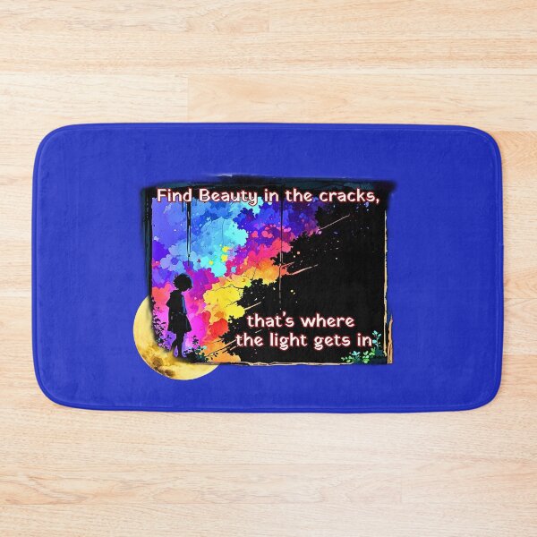 Item preview, "Find Beauty in the cracks, that's where the light gets in" thought provoking Design. designed and sold by Jim Stephens.