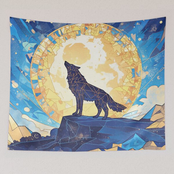 Item preview, Timber Wolf Mosaic designed and sold by OccultDreams.