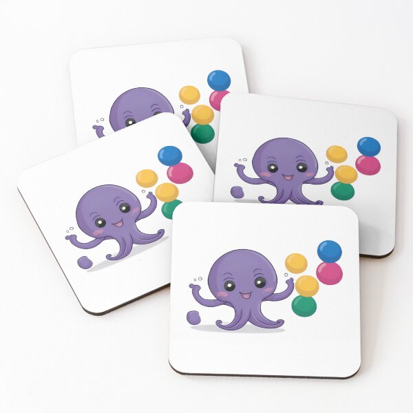 Item preview, Octopus Playing With Colored Balls designed and sold by omerfdln34.