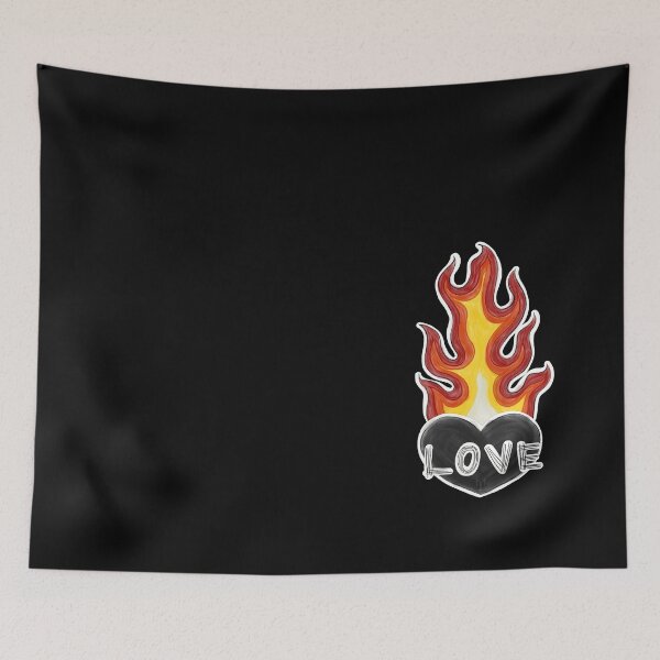 Item preview, Burning LOVE Heart designed and sold by MetalTea.