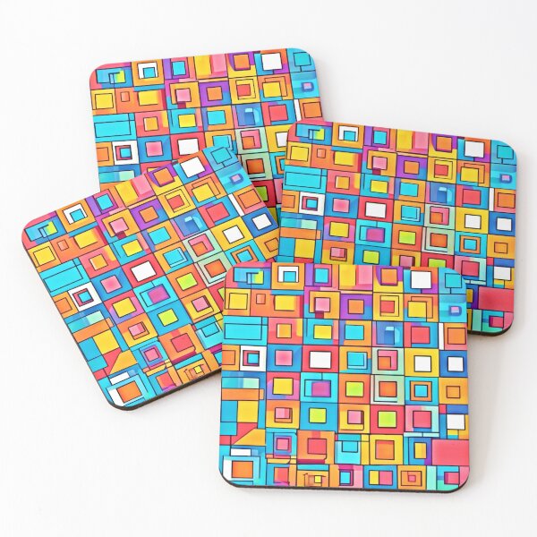 Item preview, Vivid Square Cartoons designed and sold by Health And Fitness Posts e-Store.