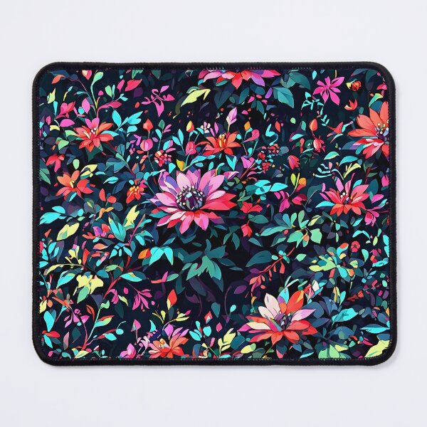 Item preview, Tropical Flowers Seamless Pattern retro vintage cartoon design designed and sold by BorgSpareParts.