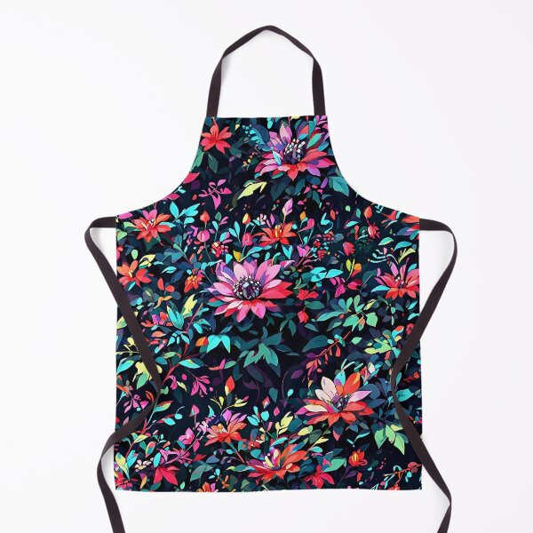 Item preview, Tropical Flowers Seamless Pattern retro vintage cartoon design designed and sold by BorgSpareParts.