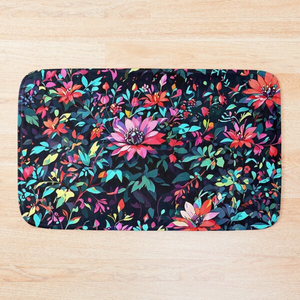 Item preview, Tropical Flowers Seamless Pattern retro vintage cartoon design designed and sold by BorgSpareParts.