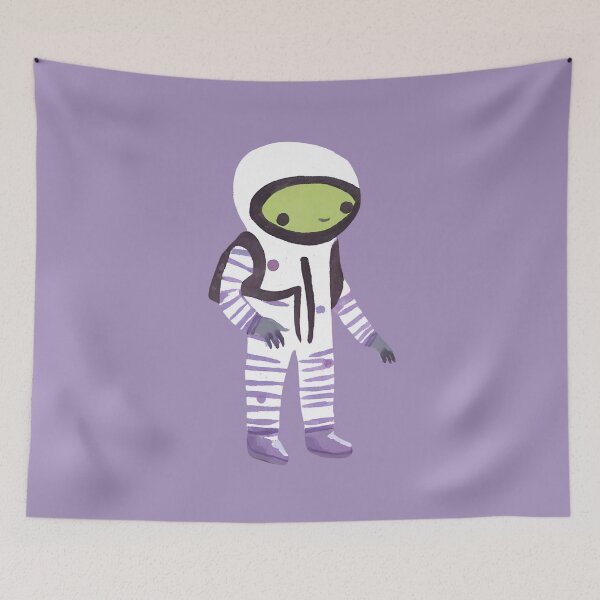 Artikelvorschau, Niedlicher Aquarell-Alien-Astronaut entworfen und verkauft von FarmOfCuties.