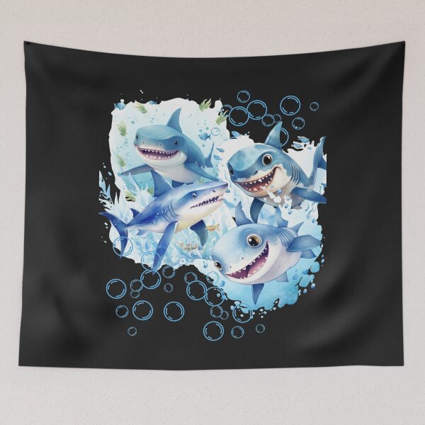 Item preview, Sharks Here, Sharks There, Sharks Everywhere designed and sold by AlienOccupation.
