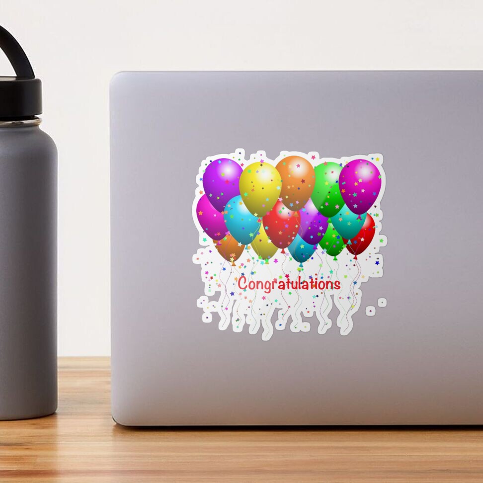 Congratulations Balloon - Balloons - Congratulations - Sticker