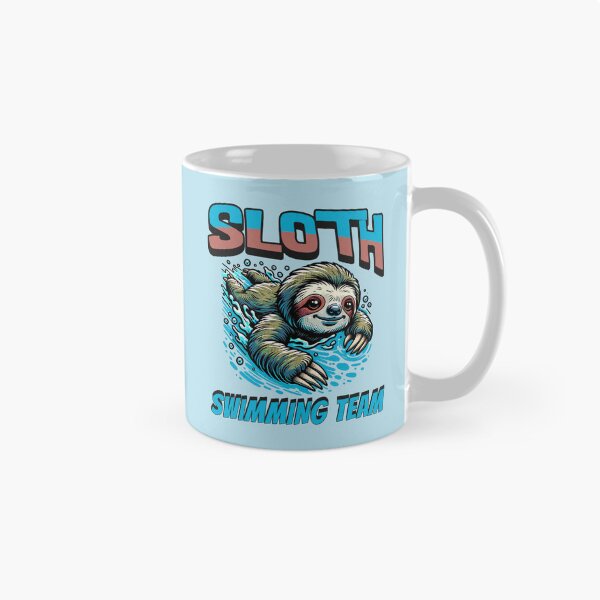Item preview, Sloth Swimming Team designed and sold by RockBeeDesigns.