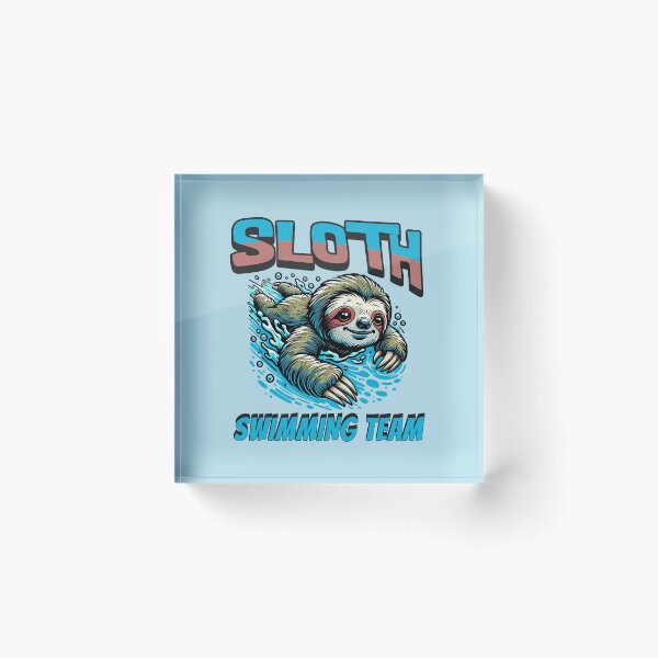 Artikelvorschau, Faultier-Schwimmteam entworfen und verkauft von RockBeeDesigns.