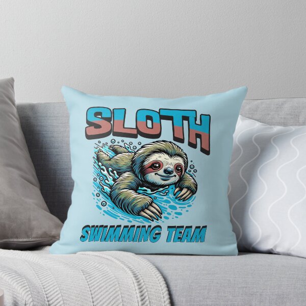 Item preview, Sloth Swimming Team designed and sold by RockBeeDesigns.