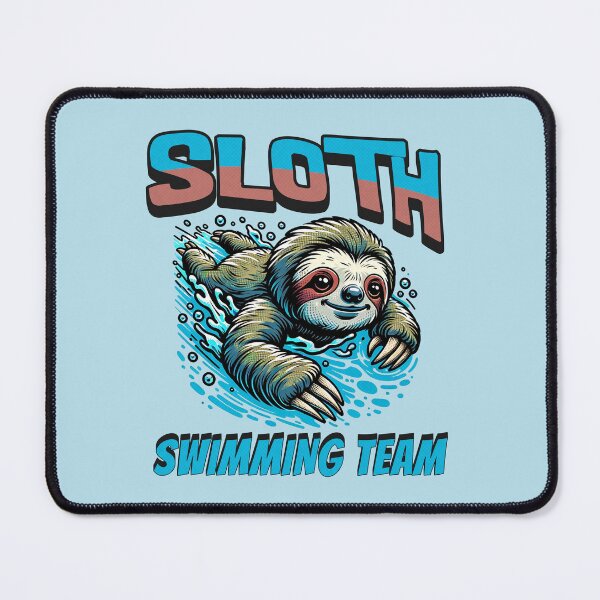 Item preview, Sloth Swimming Team designed and sold by RockBeeDesigns.