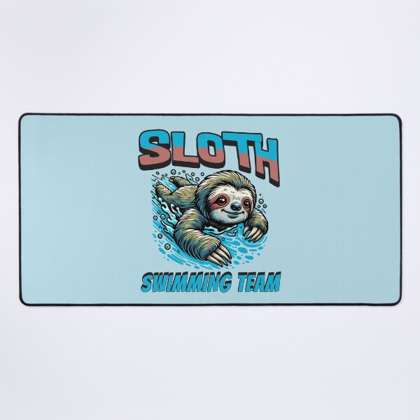 Item preview, Sloth Swimming Team designed and sold by RockBeeDesigns.