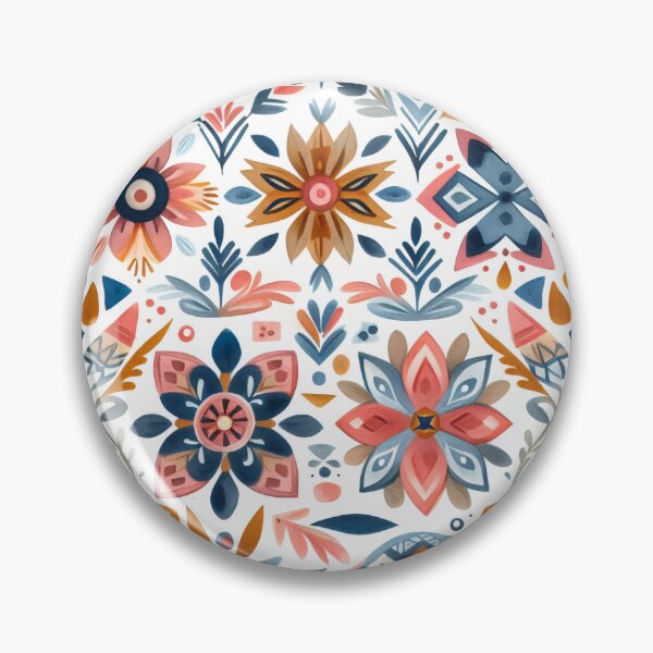 Item preview, Scandinavian Folk Art floral pattern  designed and sold by FOLK ART FUSION by heidiannemorris.