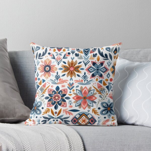 Item preview, Scandinavian Folk Art floral pattern  designed and sold by FOLK ART FUSION by heidiannemorris.
