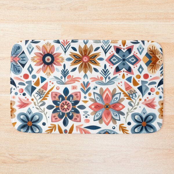 Item preview, Scandinavian Folk Art floral pattern  designed and sold by FOLK ART FUSION by heidiannemorris.