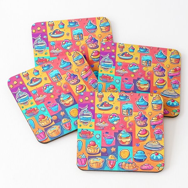 Item preview, Colorful Sweet Desert Cartoons designed and sold by Health And Fitness Posts e-Store.