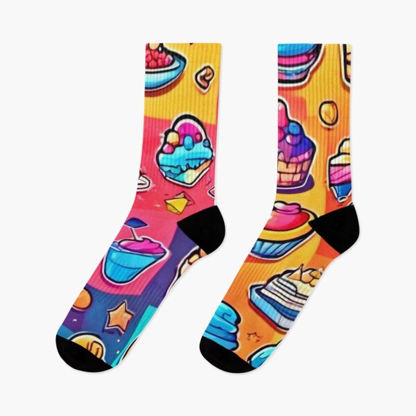 Item preview, Colorful Sweet Desert Cartoons designed and sold by Health And Fitness Posts e-Store.