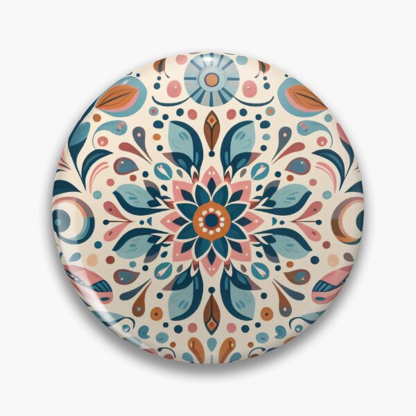 Item preview, Scandinavian Folk Art floral pattern  designed and sold by FOLK ART FUSION by heidiannemorris.