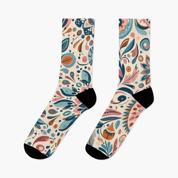 Item preview, Scandinavian Folk Art floral pattern  designed and sold by FOLK ART FUSION by heidiannemorris.