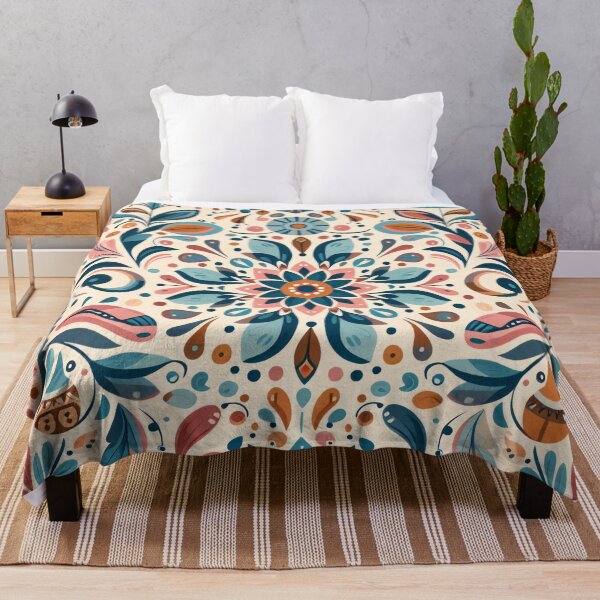 Item preview, Scandinavian Folk Art floral pattern  designed and sold by FOLK ART FUSION by heidiannemorris.