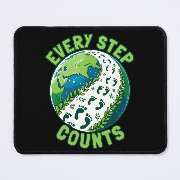 Item preview, Every Step Counts - Eco Action Footprints Climate awareness. designed and sold by Unitepeople.