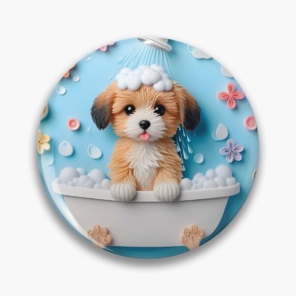 Item preview, Puppy Dog Potty Moments: Whimsical Bathroom Breaks in Art. designed and sold by Starwebd.