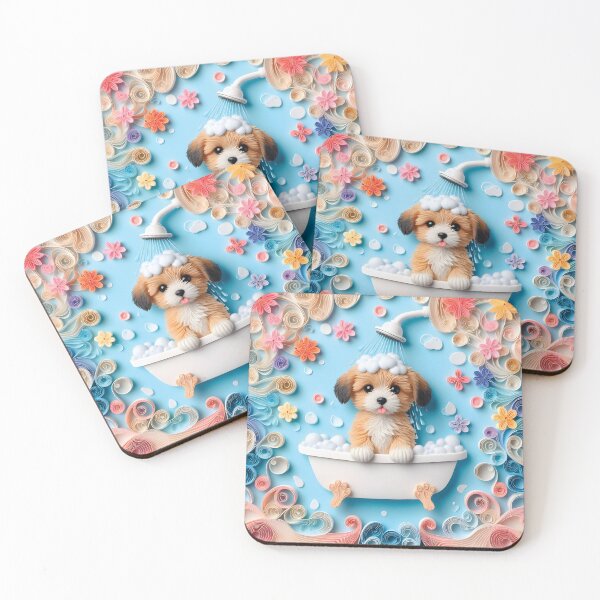 Item preview, Puppy Dog Potty Moments: Whimsical Bathroom Breaks in Art. designed and sold by Starwebd.