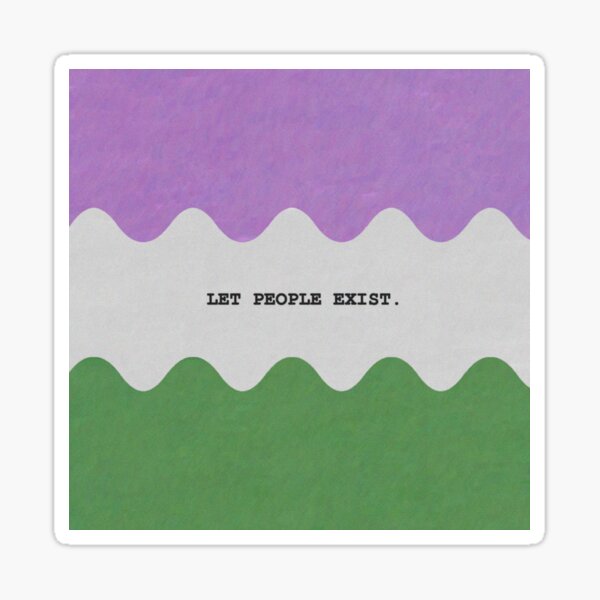 Item preview, Genderqueer Pride: Let People Exist designed and sold by GraculusDraws.