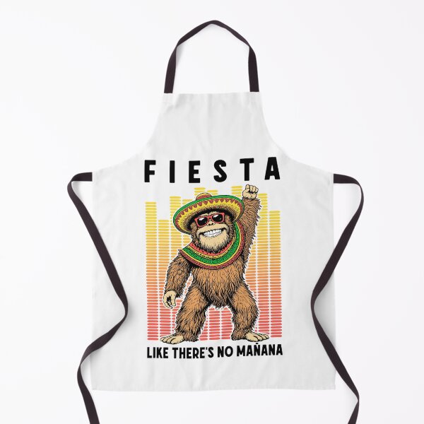 Item preview, Fiesta Like Theres No Manana Funny Cinco De Mayo Bigfoot DJ designed and sold by GrandeDuc.