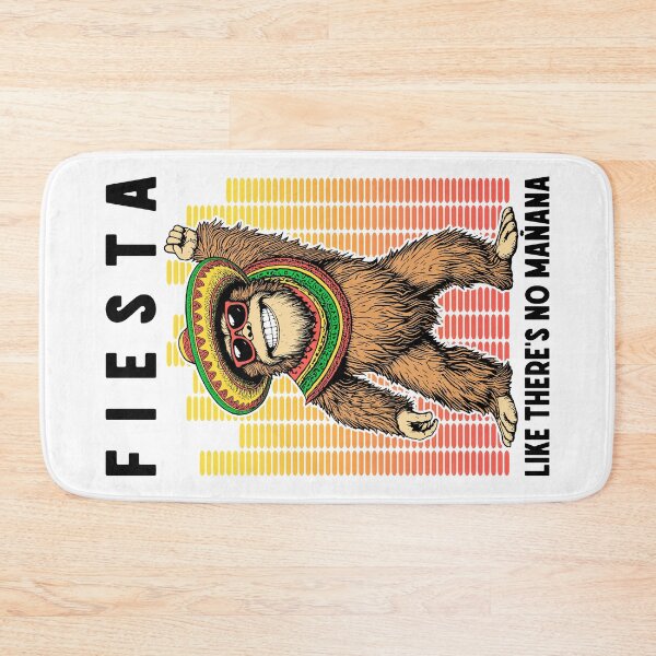 Item preview, Fiesta Like Theres No Manana Funny Cinco De Mayo Bigfoot DJ designed and sold by GrandeDuc.