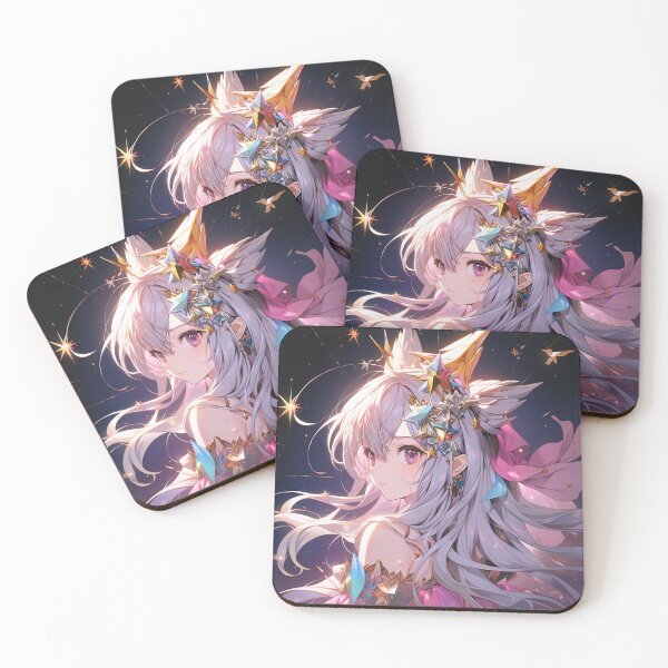 Item preview, Mystical Celestial Starry Anime Girl designed and sold by bubblegoth.