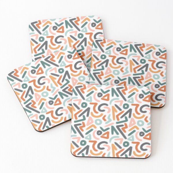 Item preview,  Abstract multi color grunge geometric seamless pattern, bold ink brush illustration, doodle paper scrapbooking, color lines on white background designed and sold by GorXena.