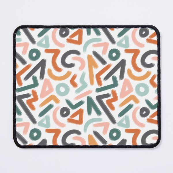 Item preview, Abstract multi color grunge geometric seamless pattern, bold ink brush illustration, doodle paper scrapbooking, color lines on white background designed and sold by GorXena.