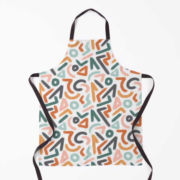 Item preview, Abstract multi color grunge geometric seamless pattern, bold ink brush illustration, doodle paper scrapbooking, color lines on white background designed and sold by GorXena.