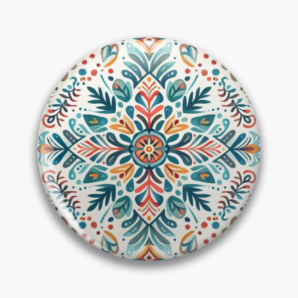 Item preview, Scandinavian Folk Art floral pattern  designed and sold by FOLK ART FUSION by heidiannemorris.