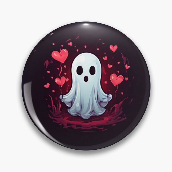 Item preview, Ghost with hearts designed and sold by Planetporridge.
