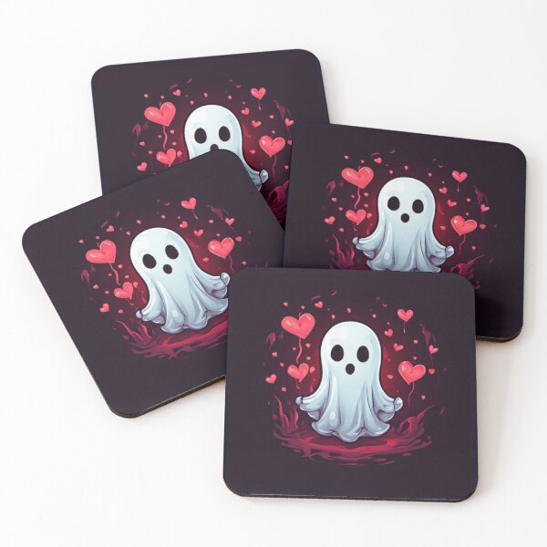 Item preview, Ghost with hearts designed and sold by Planetporridge.
