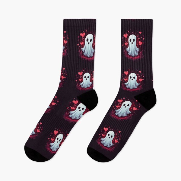 Item preview, Ghost with hearts designed and sold by Planetporridge.