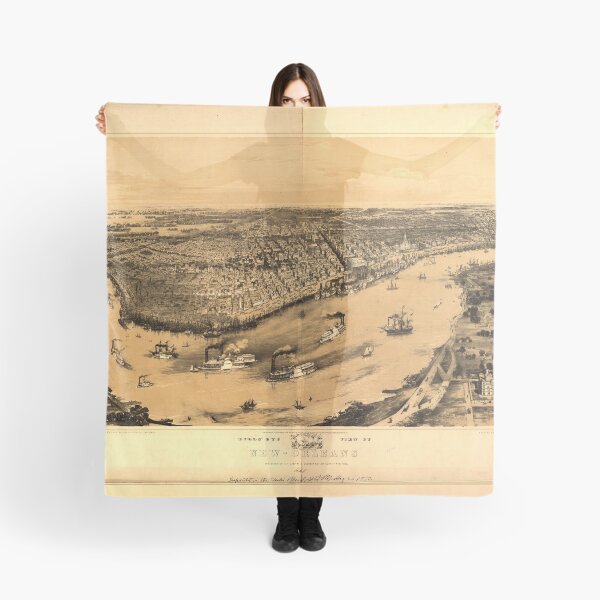 Item preview, Birds' eye view of New-Orleans (1851) designed and sold by allhistory.
