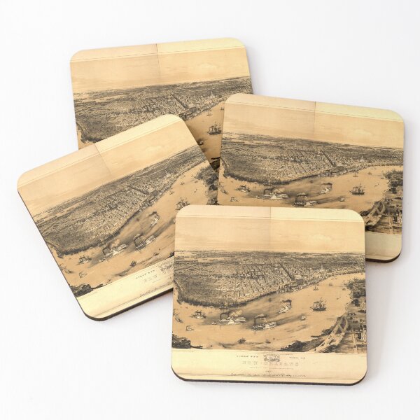 Item preview,  Birds' eye view of New-Orleans (1851) designed and sold by allhistory.