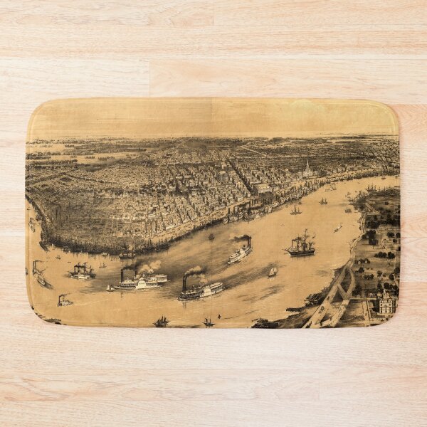 Item preview,  Birds' eye view of New-Orleans (1851) designed and sold by allhistory.