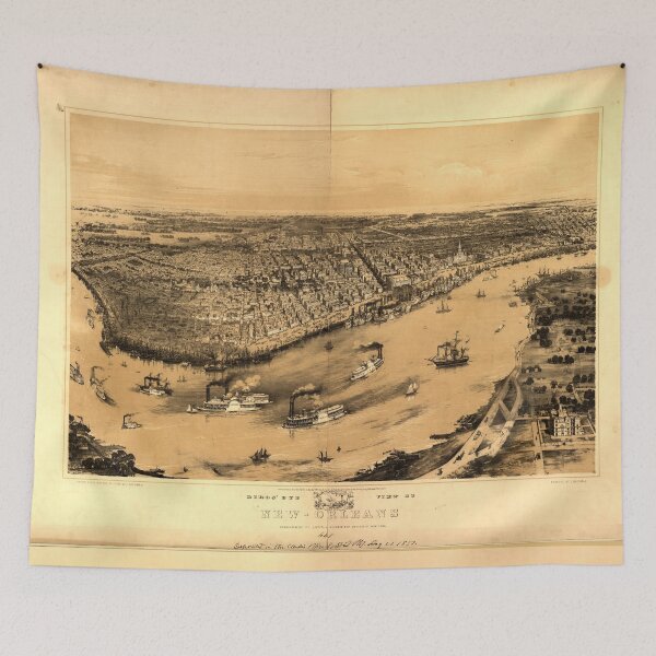 Item preview,  Birds' eye view of New-Orleans (1851) designed and sold by allhistory.